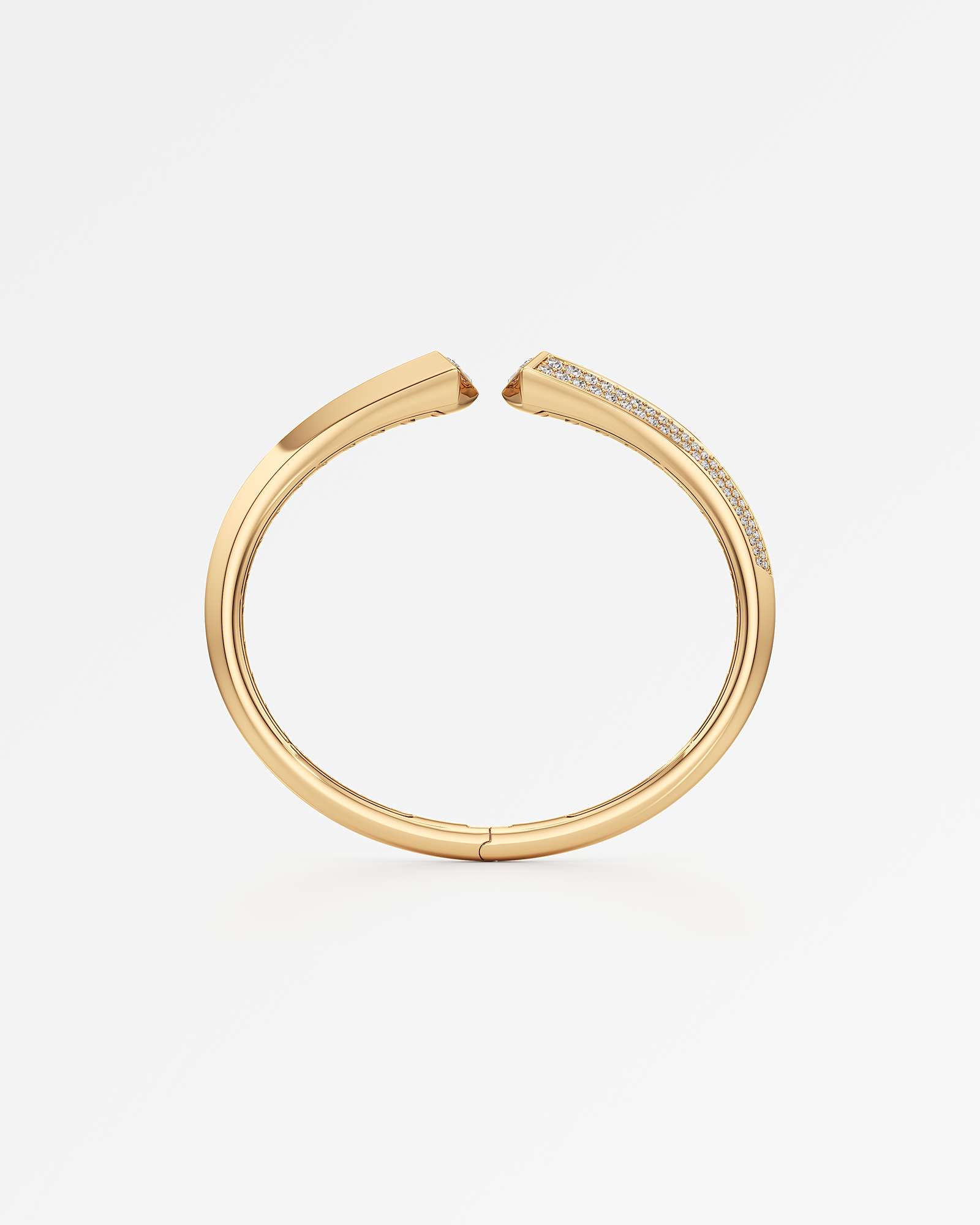 AM To Beyond Skiris Pavé Diamond Bangle, in 14K Yellow Gold (3.31 ctw)