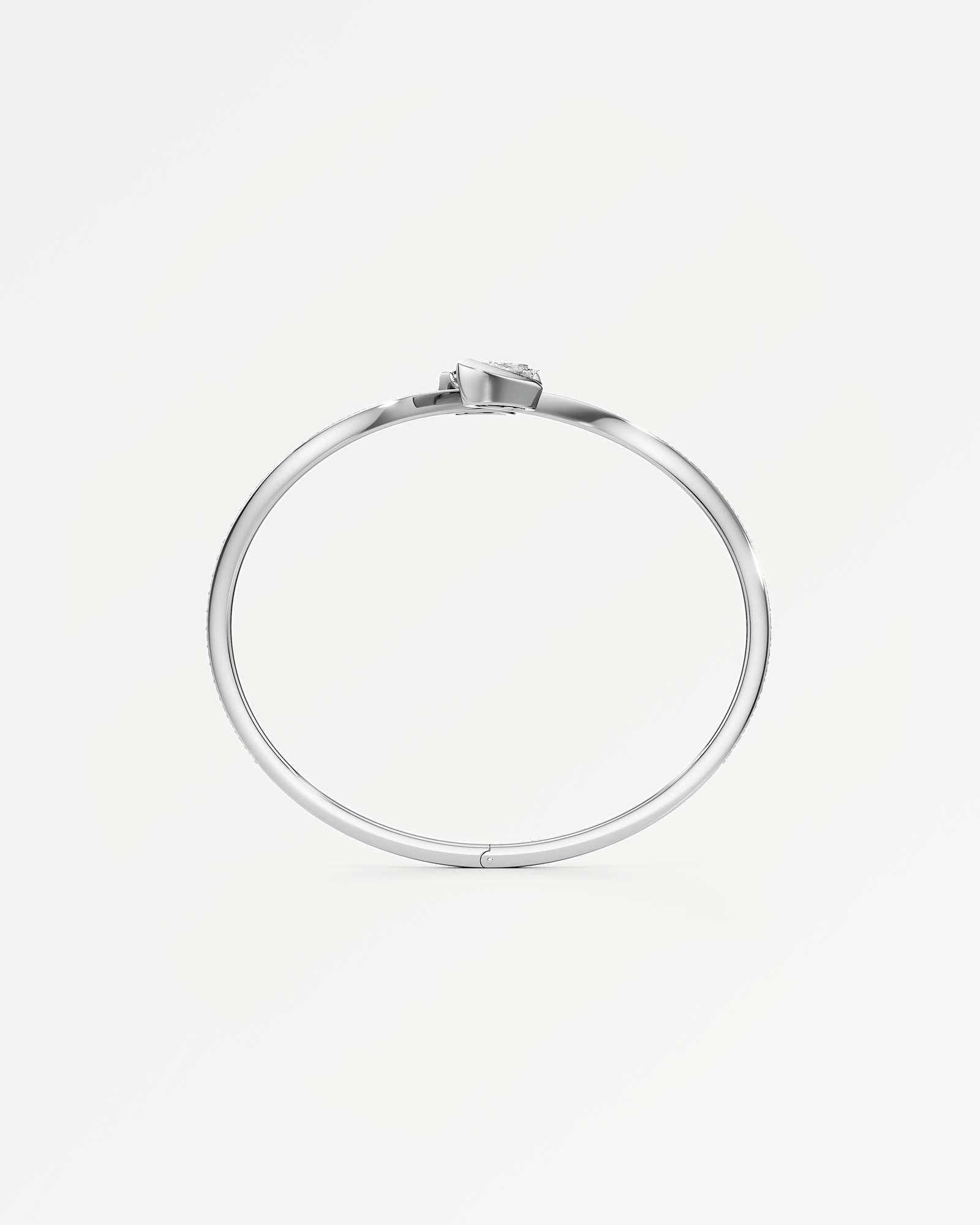Pinnacle Serelle Diamond Bangle, In 14K White Gold (4.37 ctw)