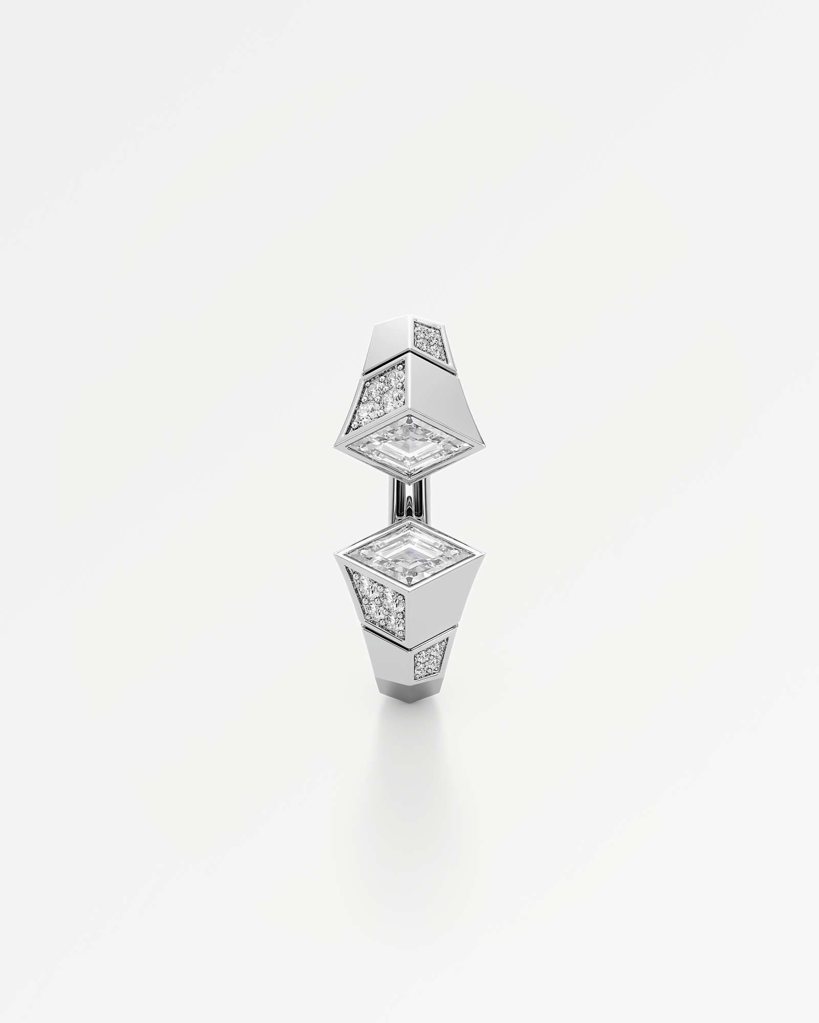 AM To Beyond Overture Diamond Earrings, in 14K White Gold (2.68 ctw)