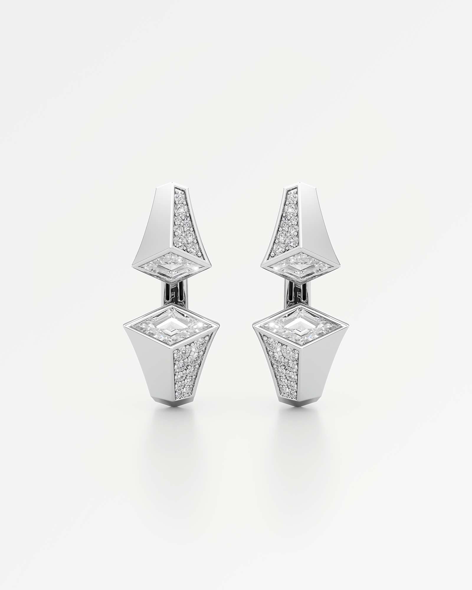 Verticé Pavé Diamond Earrings