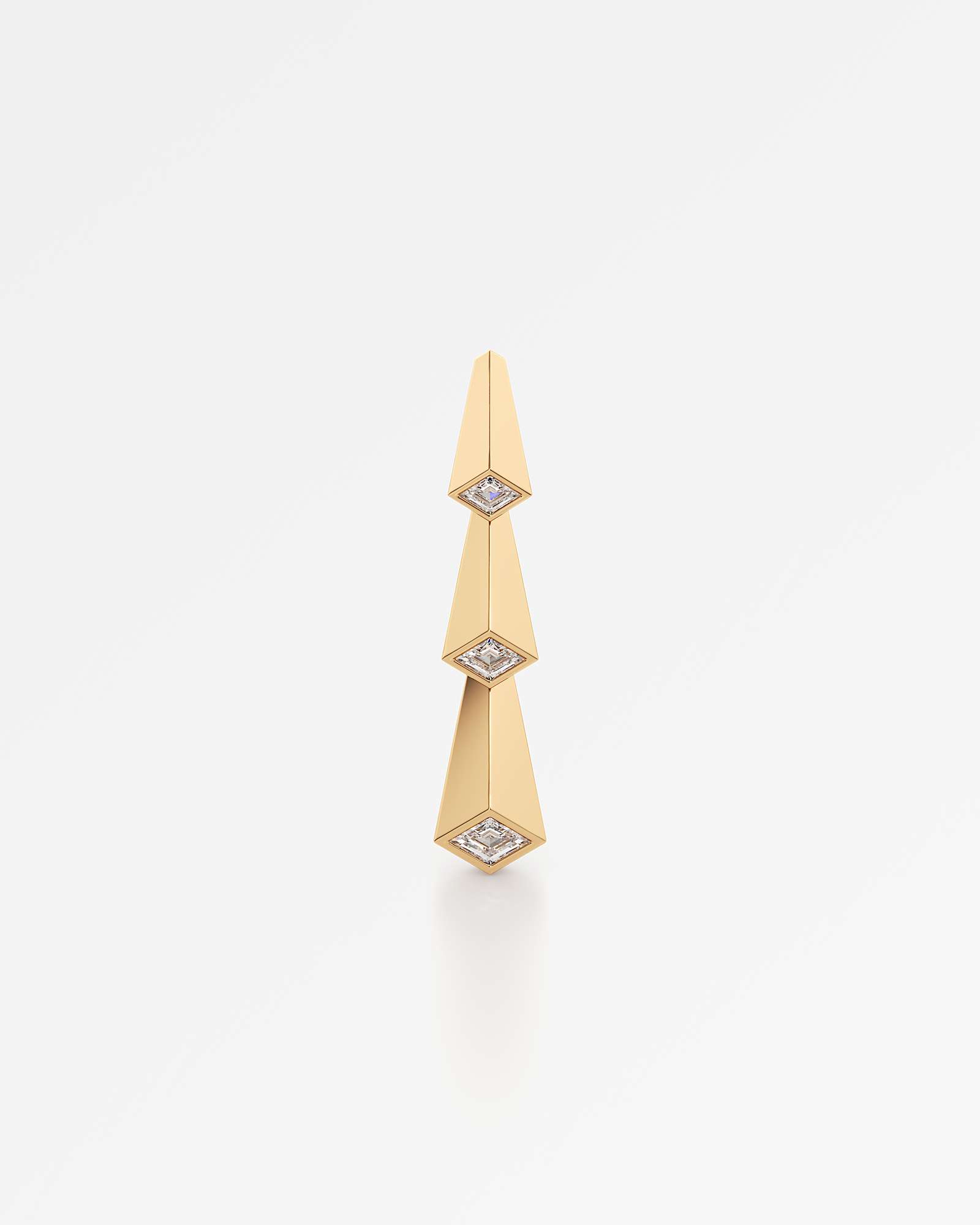 AM To Beyond Trelis Diamond Earrings, In 14K Yellow Gold (1.24 ctw)