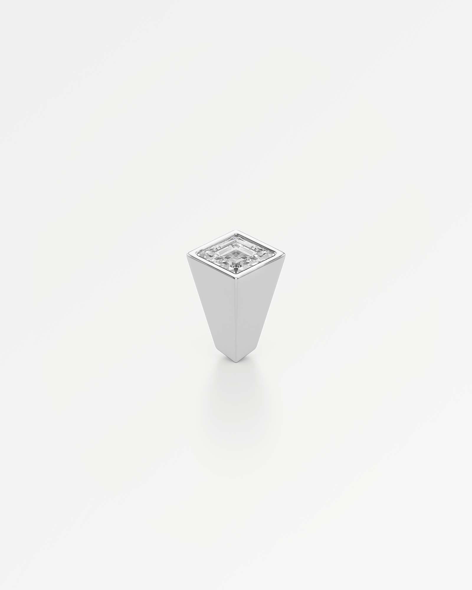AM To Beyond Speigl Stud Diamond Earrings, in 18K White Gold (0.86 ctw)