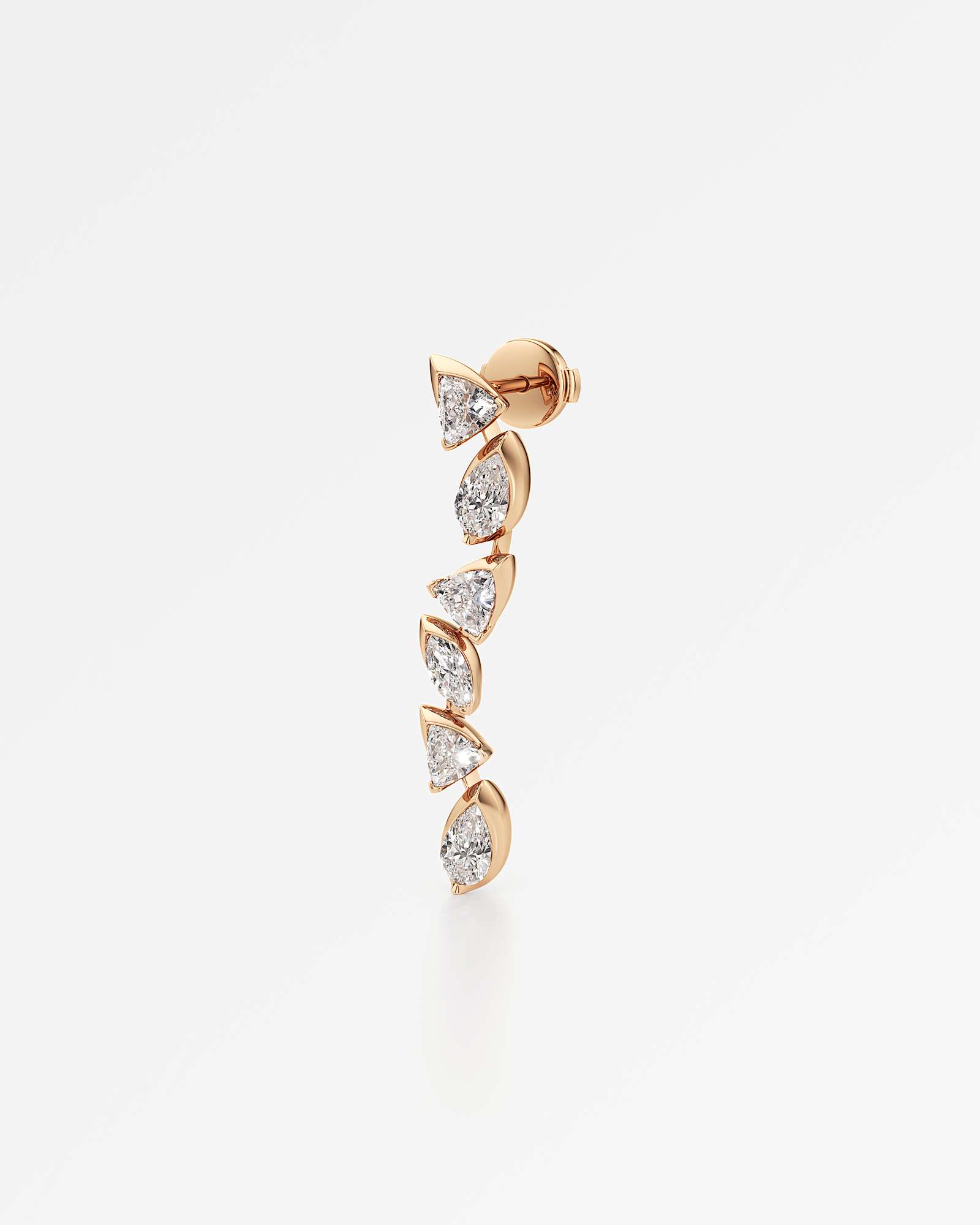 Pinnacle Vettaire Diamond Earrings, In 14K Rose Gold (2.22 ctw)