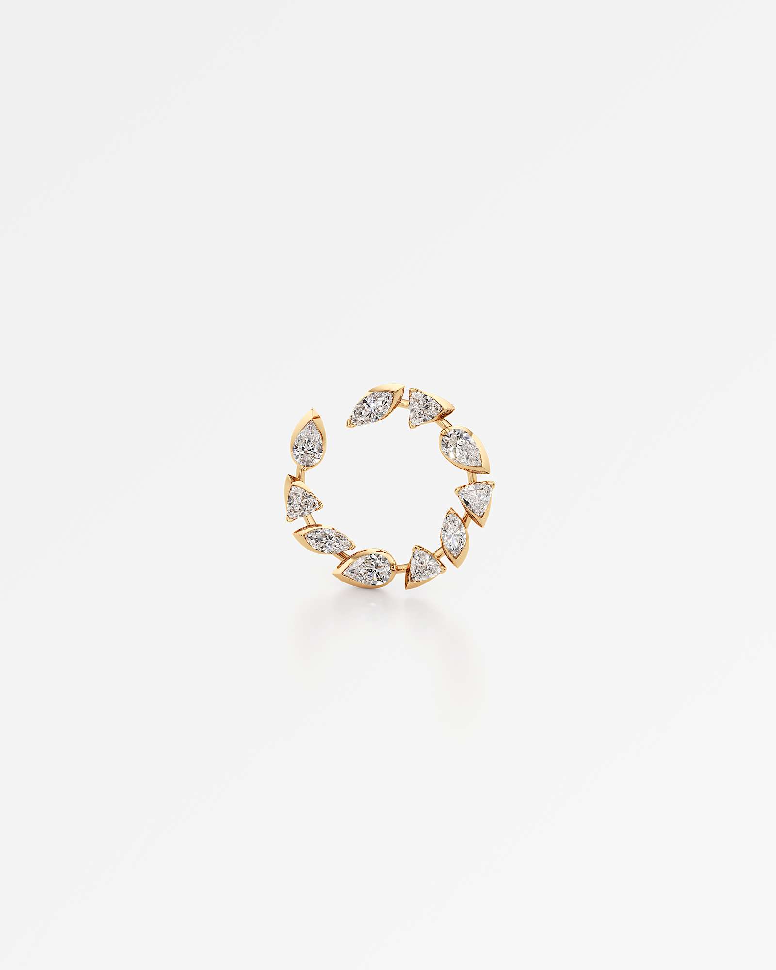 Pinnacle Ragia Diamond Hoop Earrings, In 14K Yellow Gold (2.74 ctw)