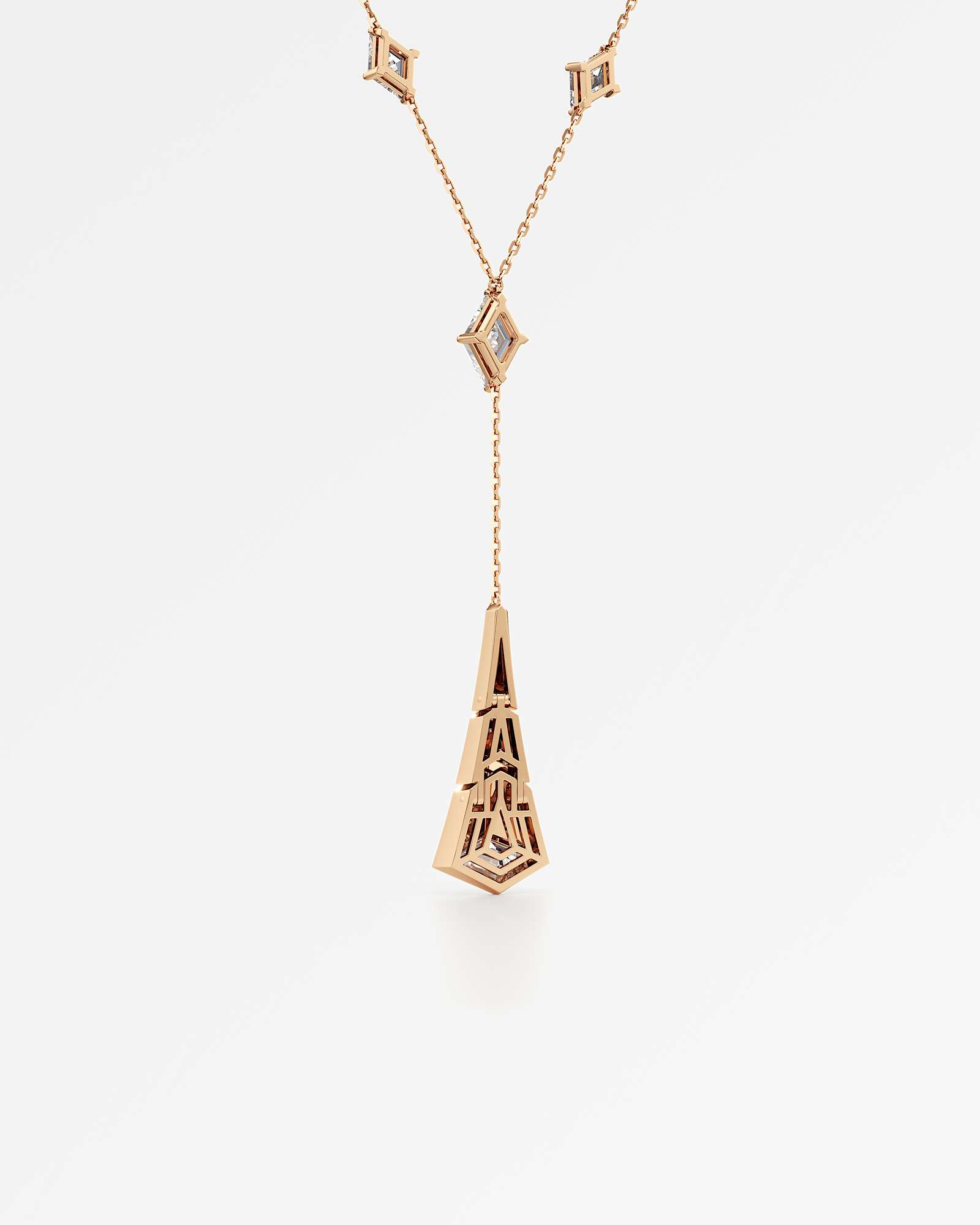 AM To Beyond Pivara Diamond Necklace, in 18K Rose Gold (3.51 ctw)