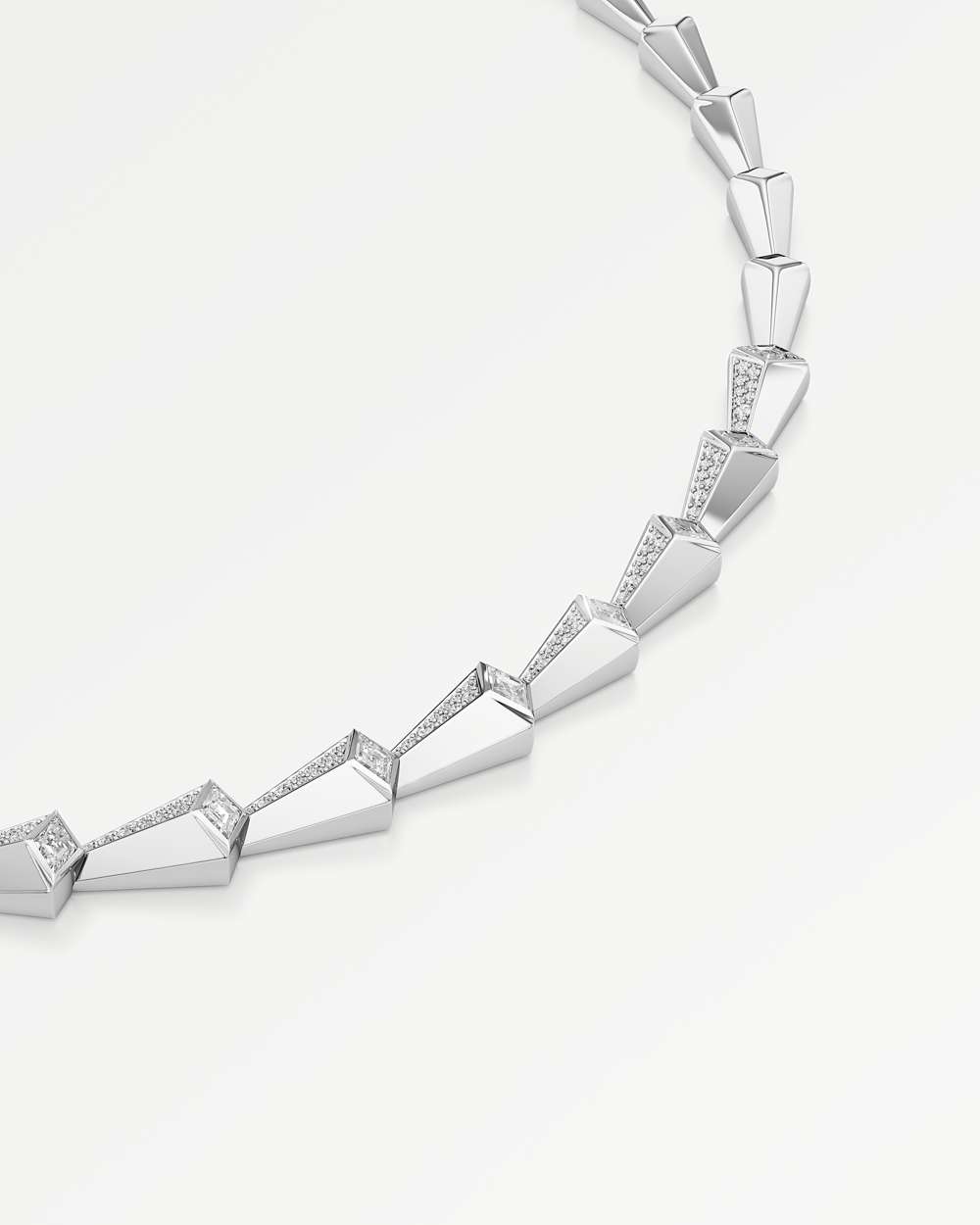 AM TO BEYOND Continuum Pavé Diamond Necklace