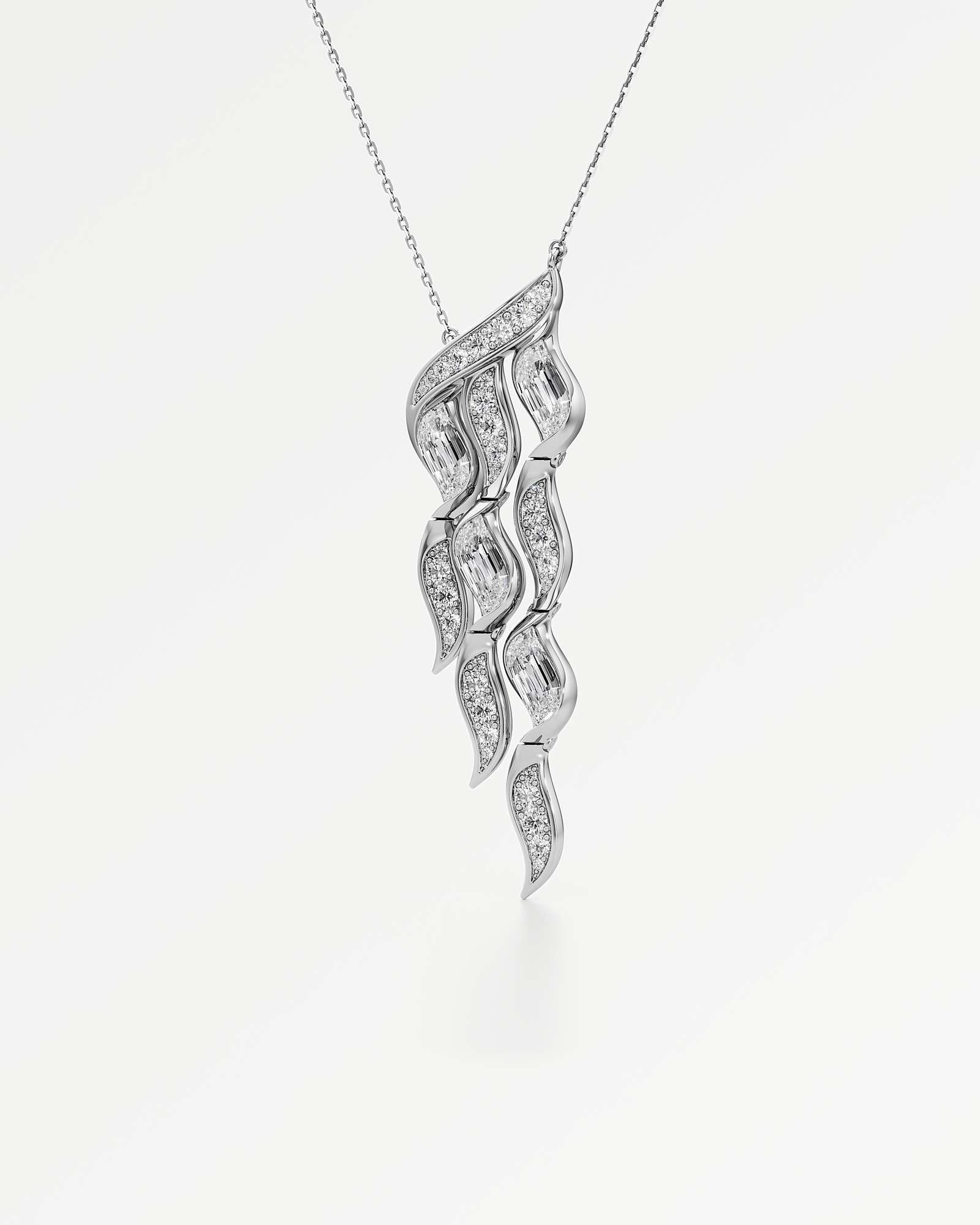 Glimmer Namiere Diamond Pendant, In 14K White Gold (5.60 ctw)