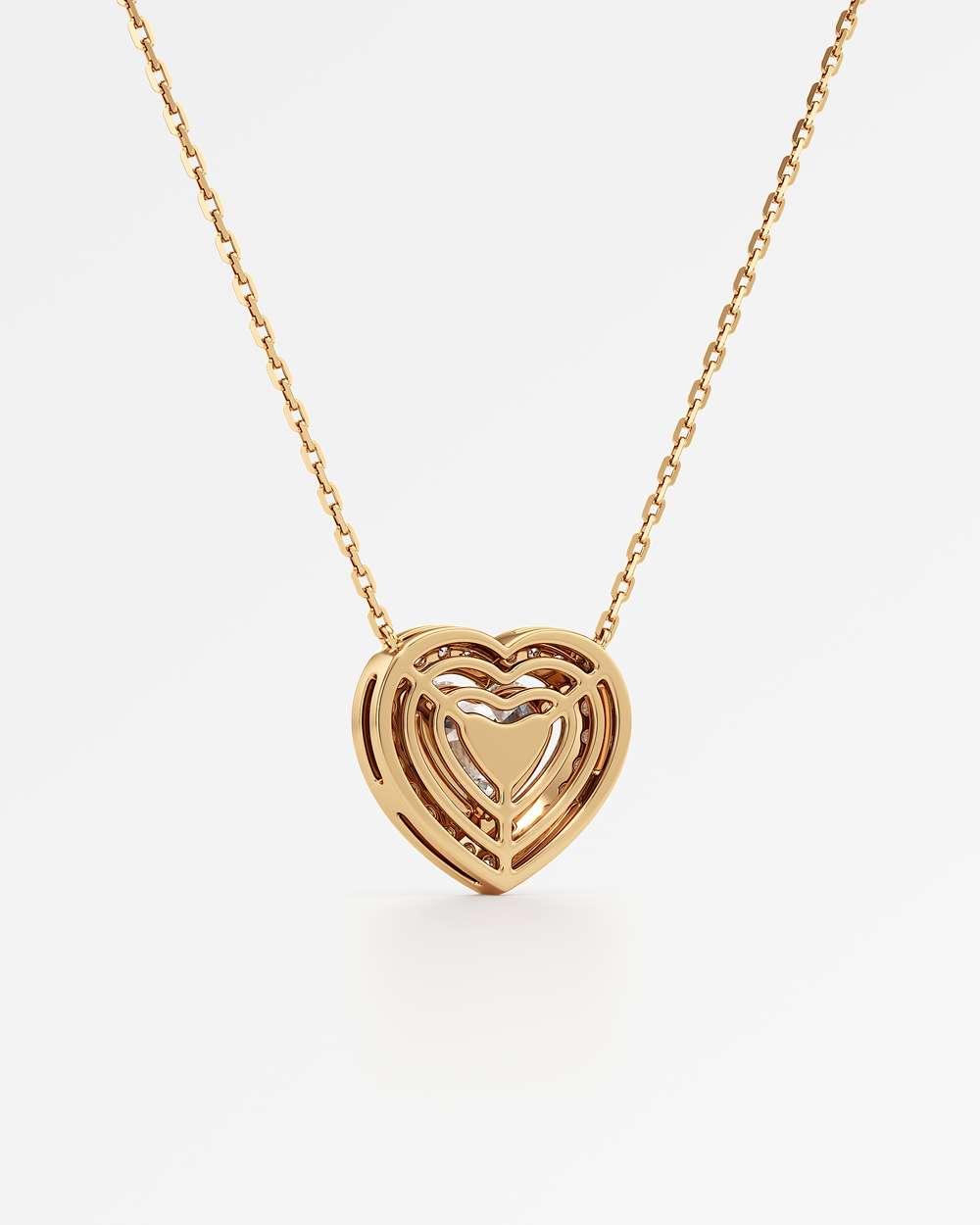 Celeste Diamond Halo Necklace