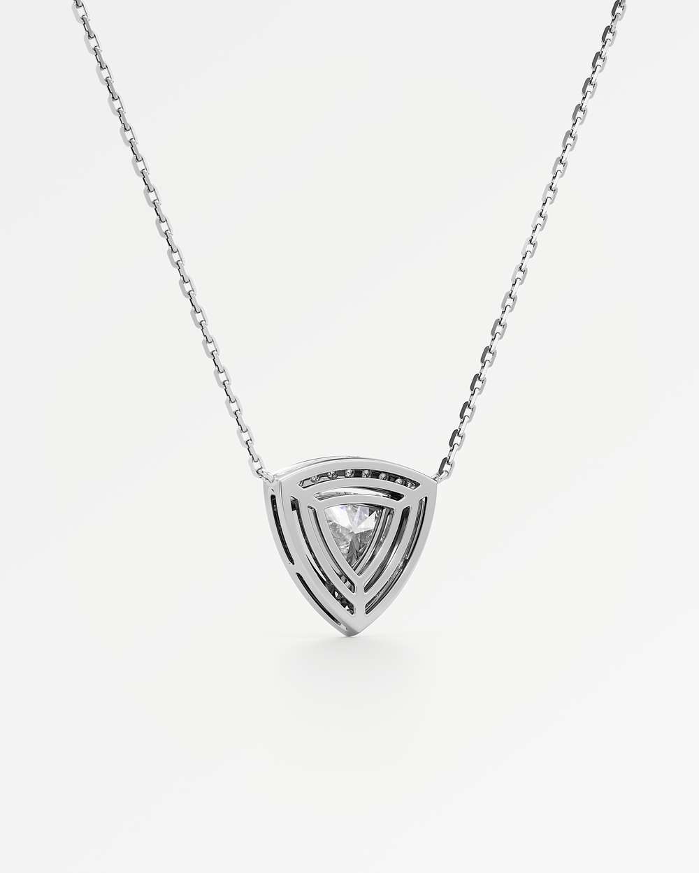 Celeste Diamond Halo Necklace
