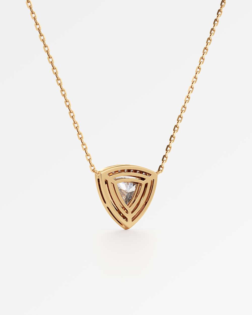 Celeste Diamond Halo Necklace