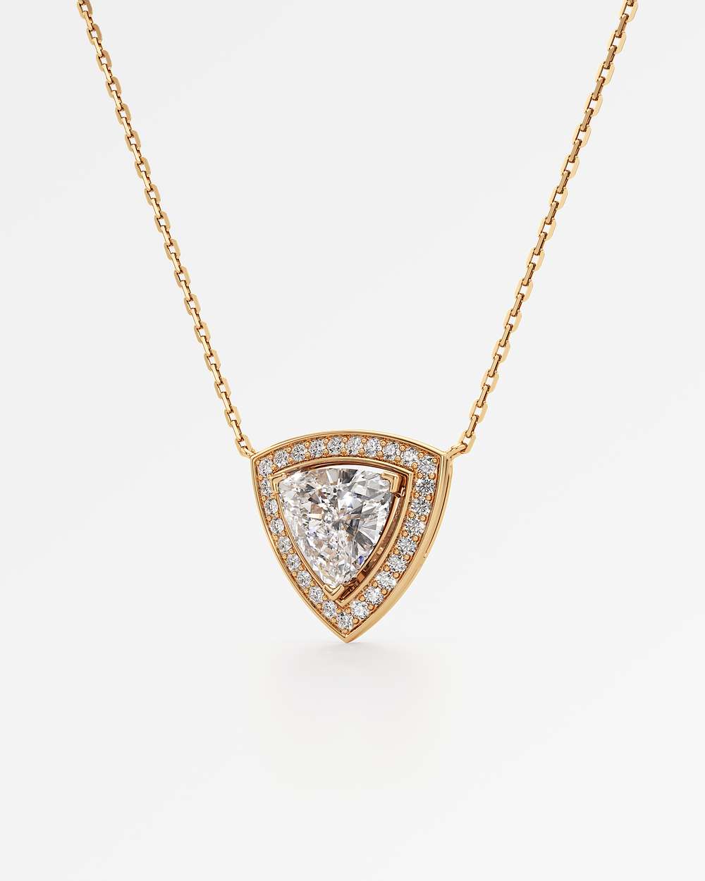 Celeste Diamond Halo Necklace