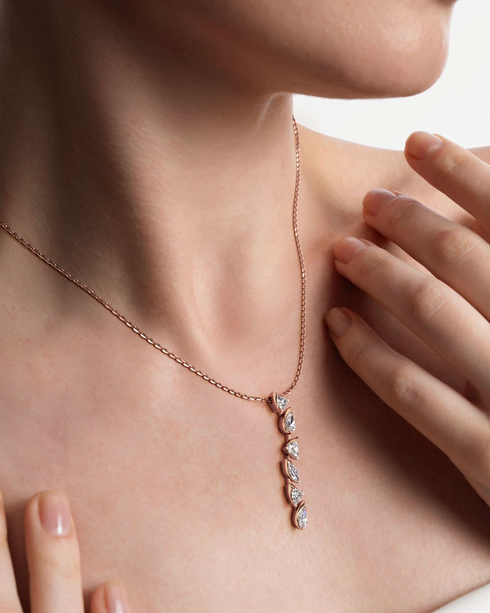 Pinnacle Vettaire Diamond Pendant, In 14K Rose Gold (1.42 ctw)