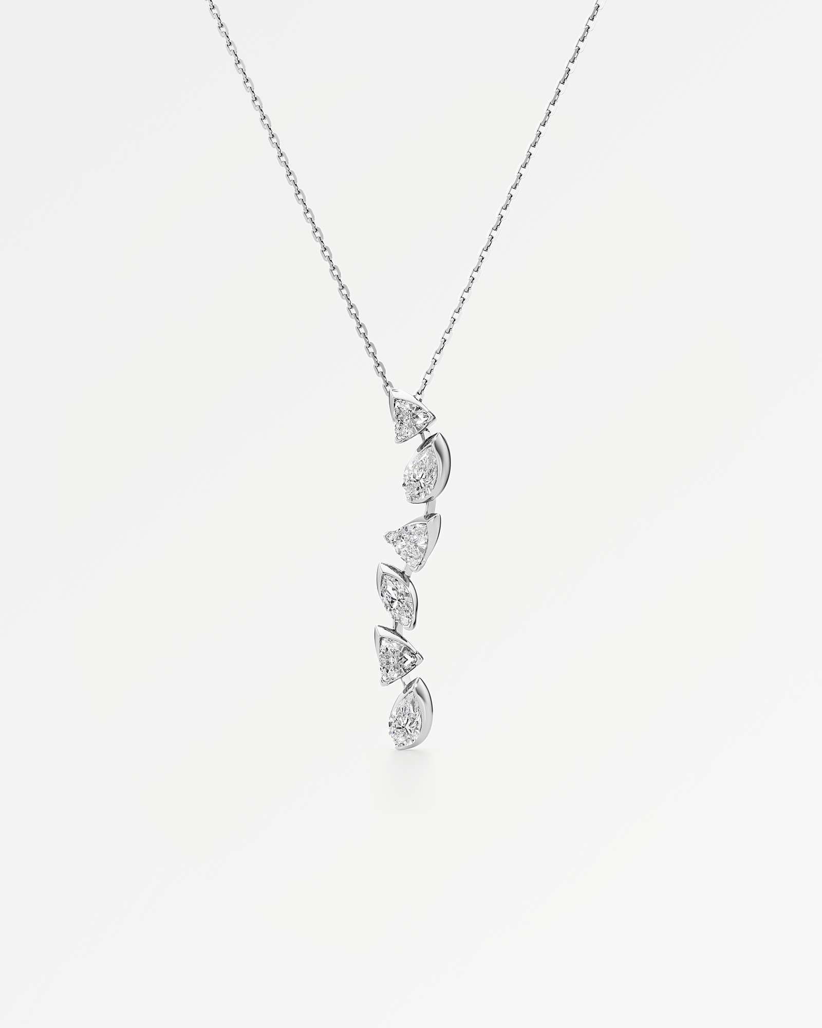 Pinnacle Vettaire Diamond Pendant, In 14K White Gold (1.42 ctw)