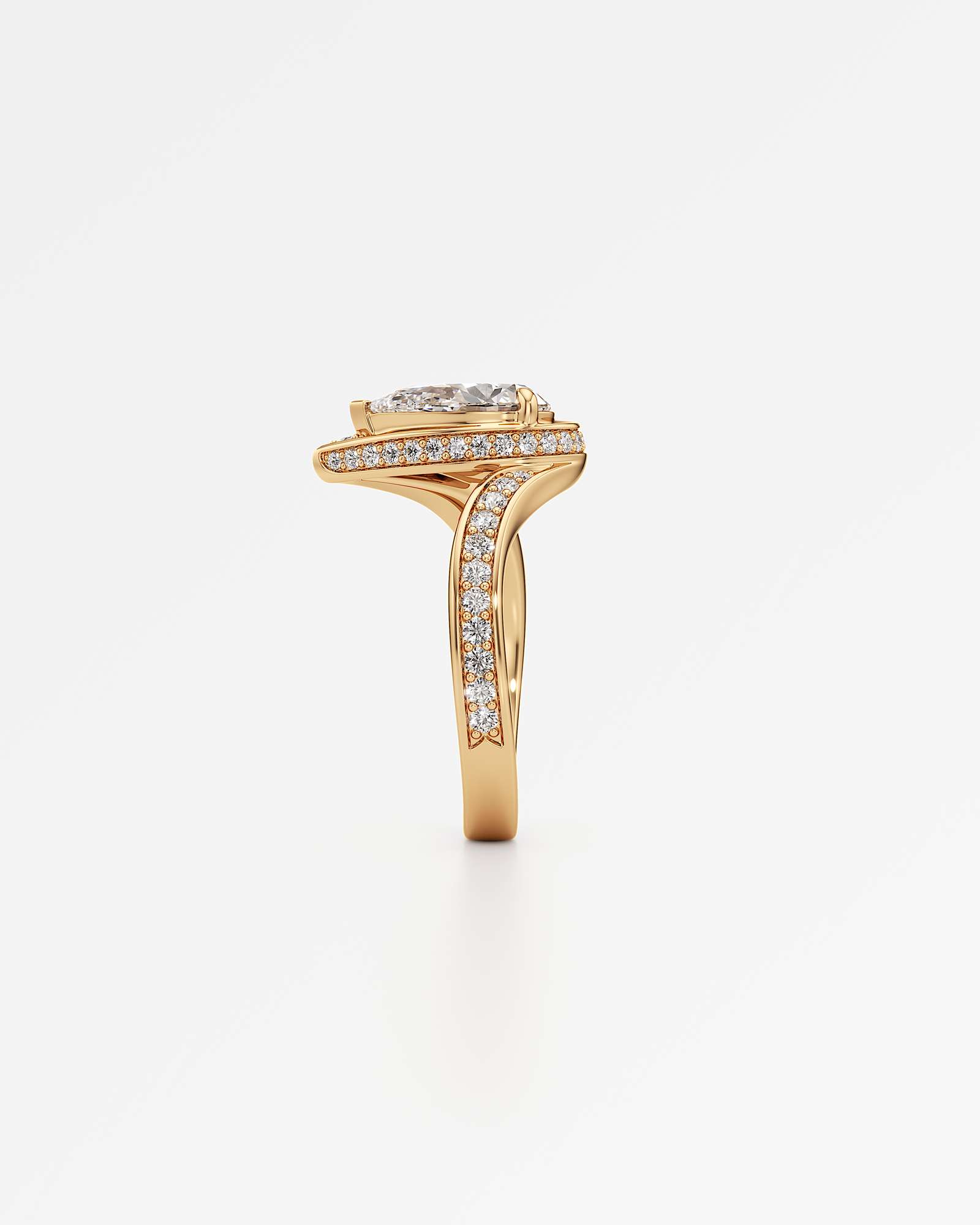 You Nautilus Diamond Engagement Ring, in 14K Yellow Gold (1.96 ctw)