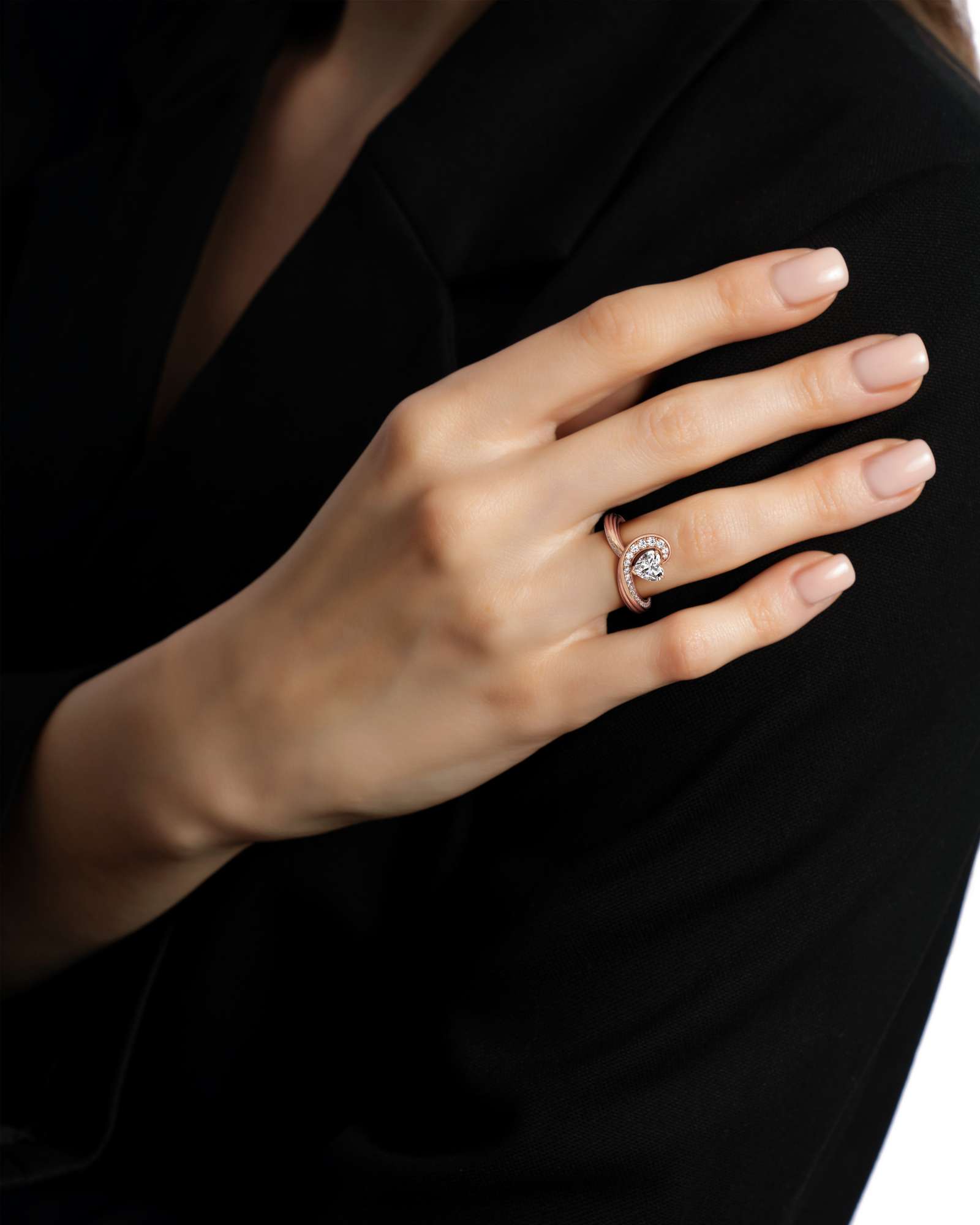 You Chérir Diamond Engagement Ring, in 14K Rose Gold (1.10 ctw)