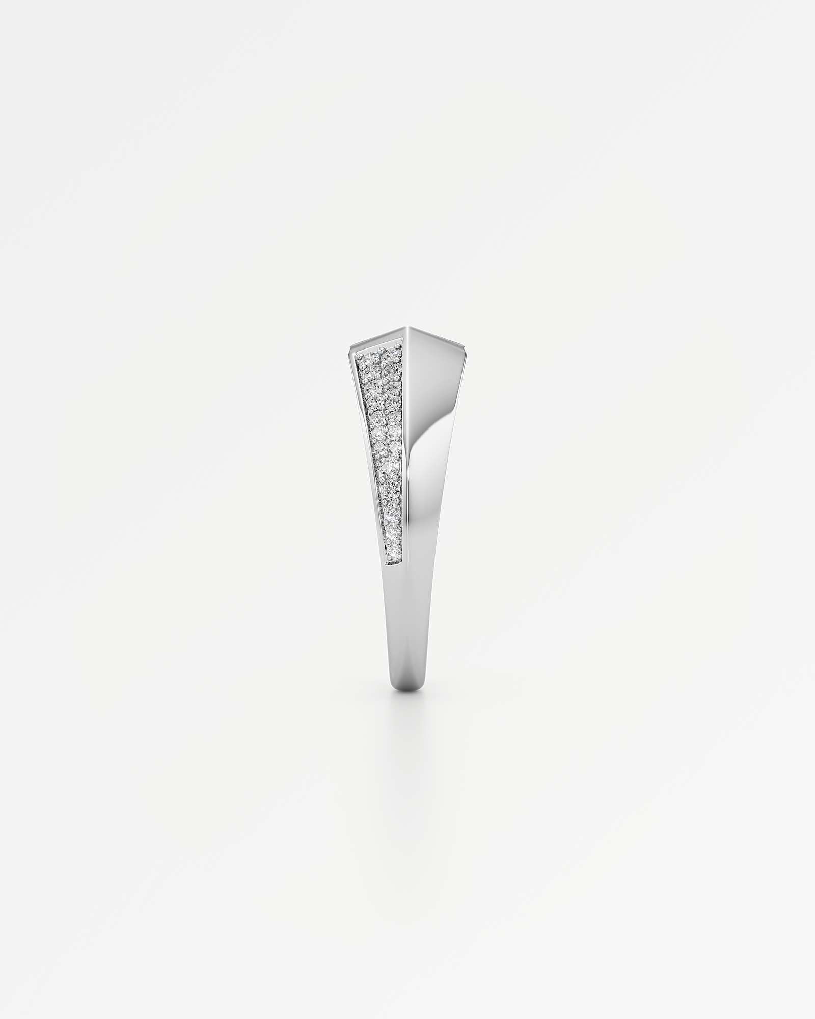 AM To Beyond Adamantine Pavé Diamond Ring, in 18K White Gold (0.60 ctw)