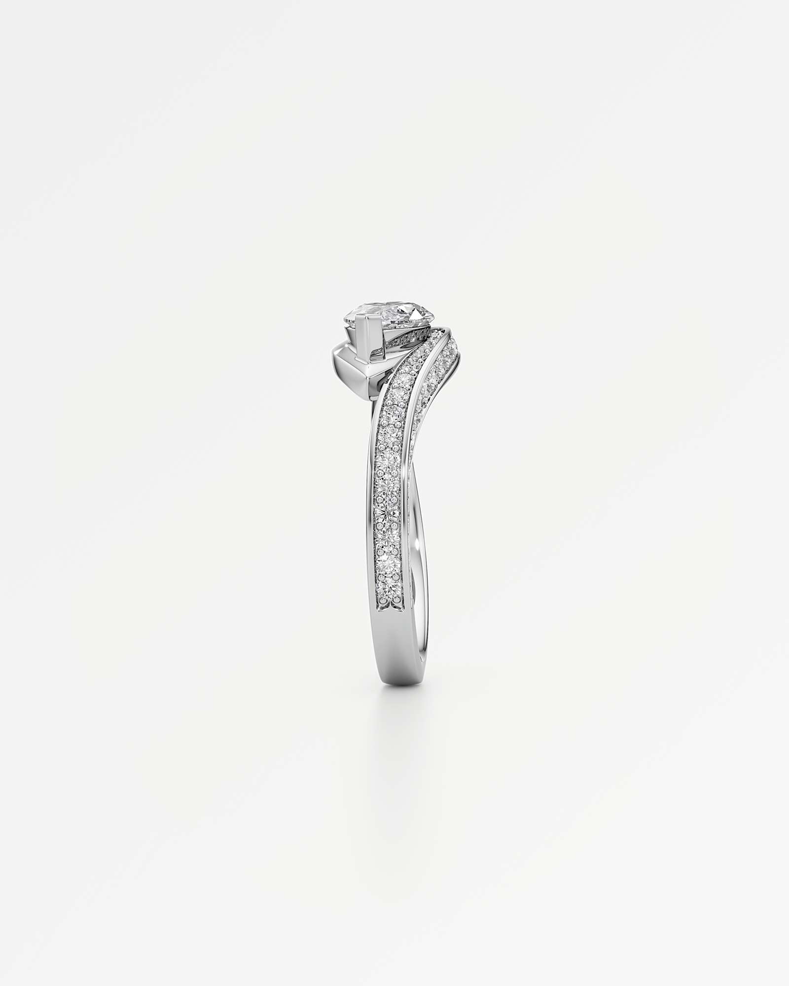 You Oracle Diamond Engagement Ring, In 14K White Gold (1.44 ctw)