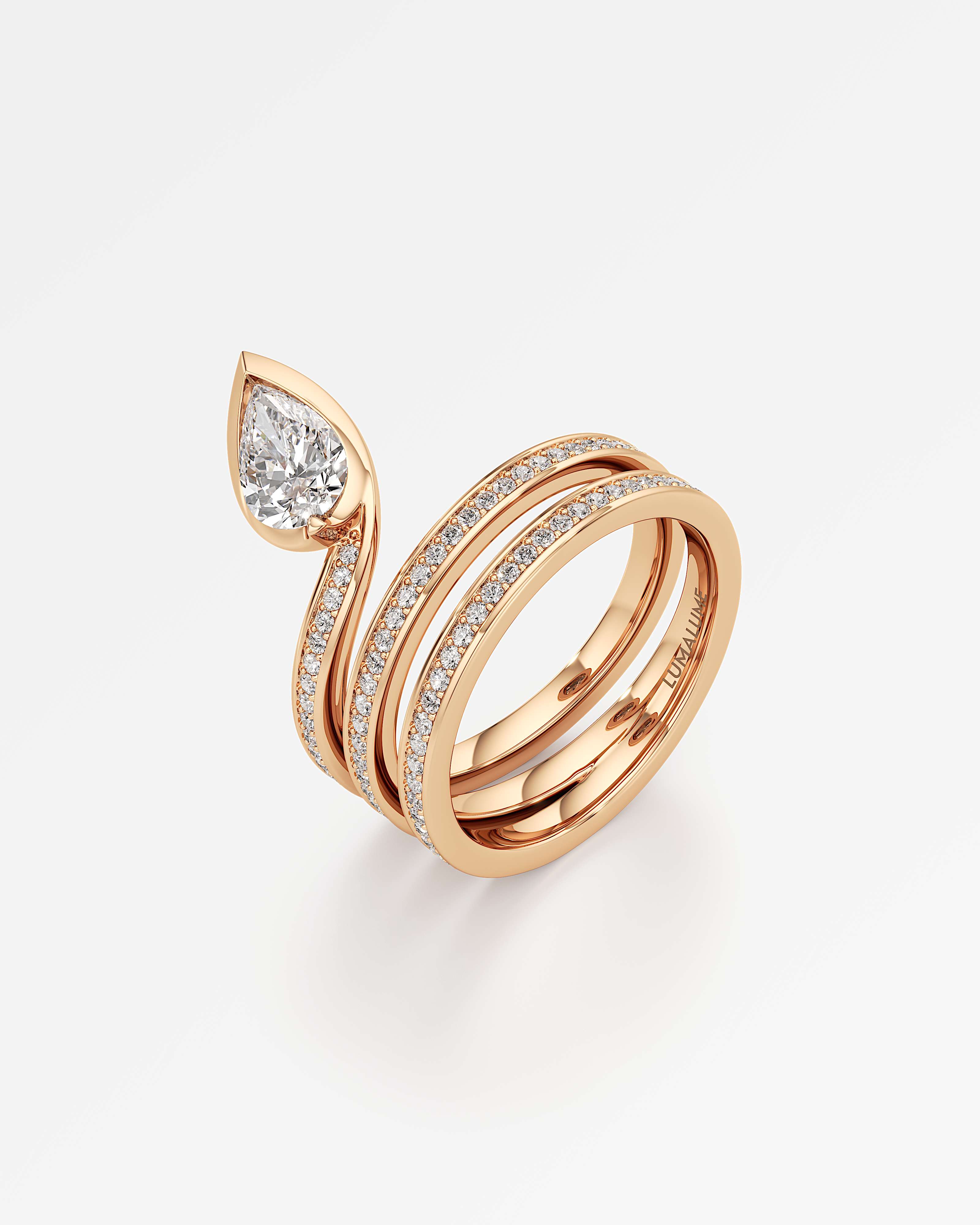 Pinnacle Serrelith Diamond Ring, In 14K Rose Gold (1.12 ctw)