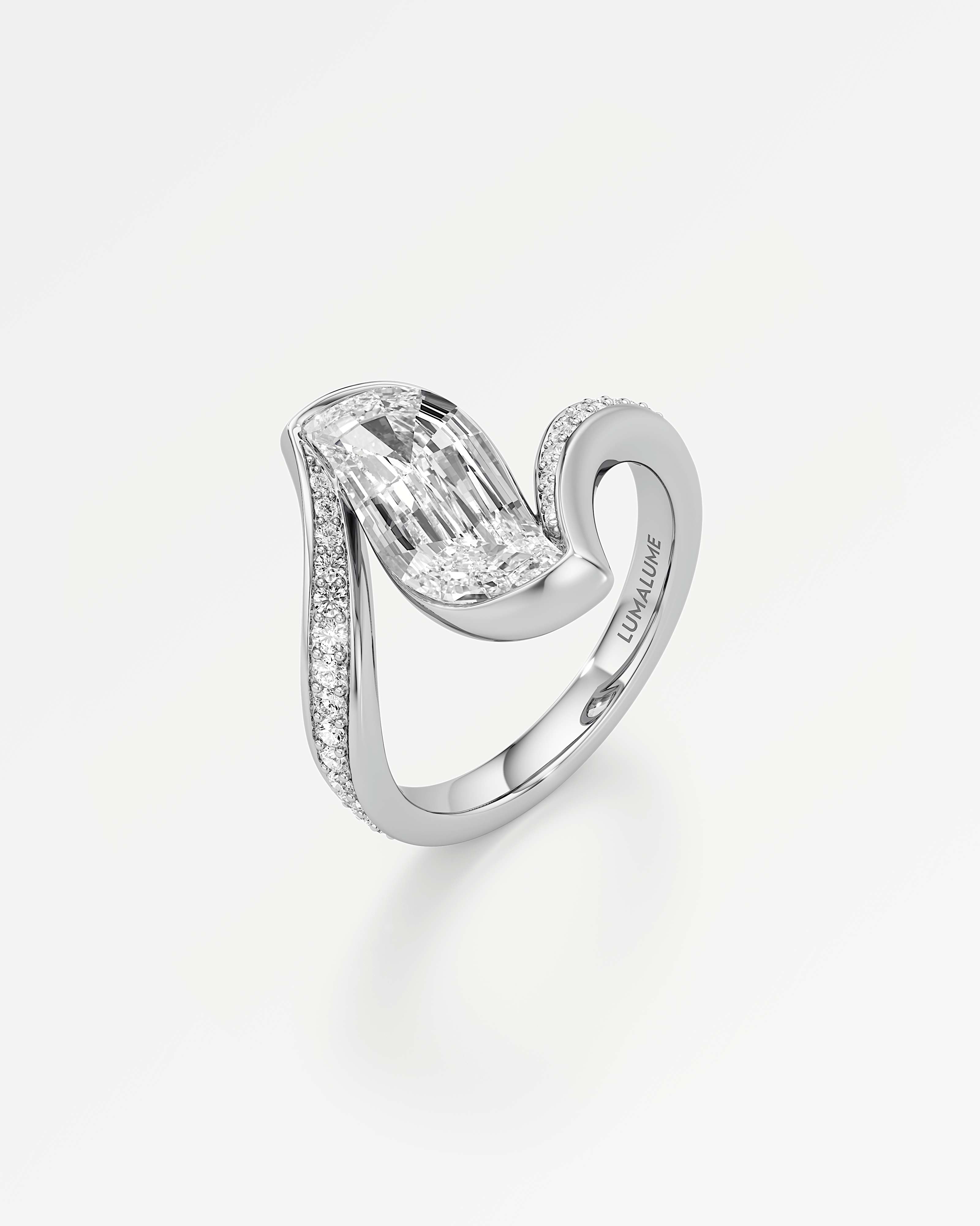 Glimmer Olaine Diamond Ring, In 14K White Gold (2.31 ctw)