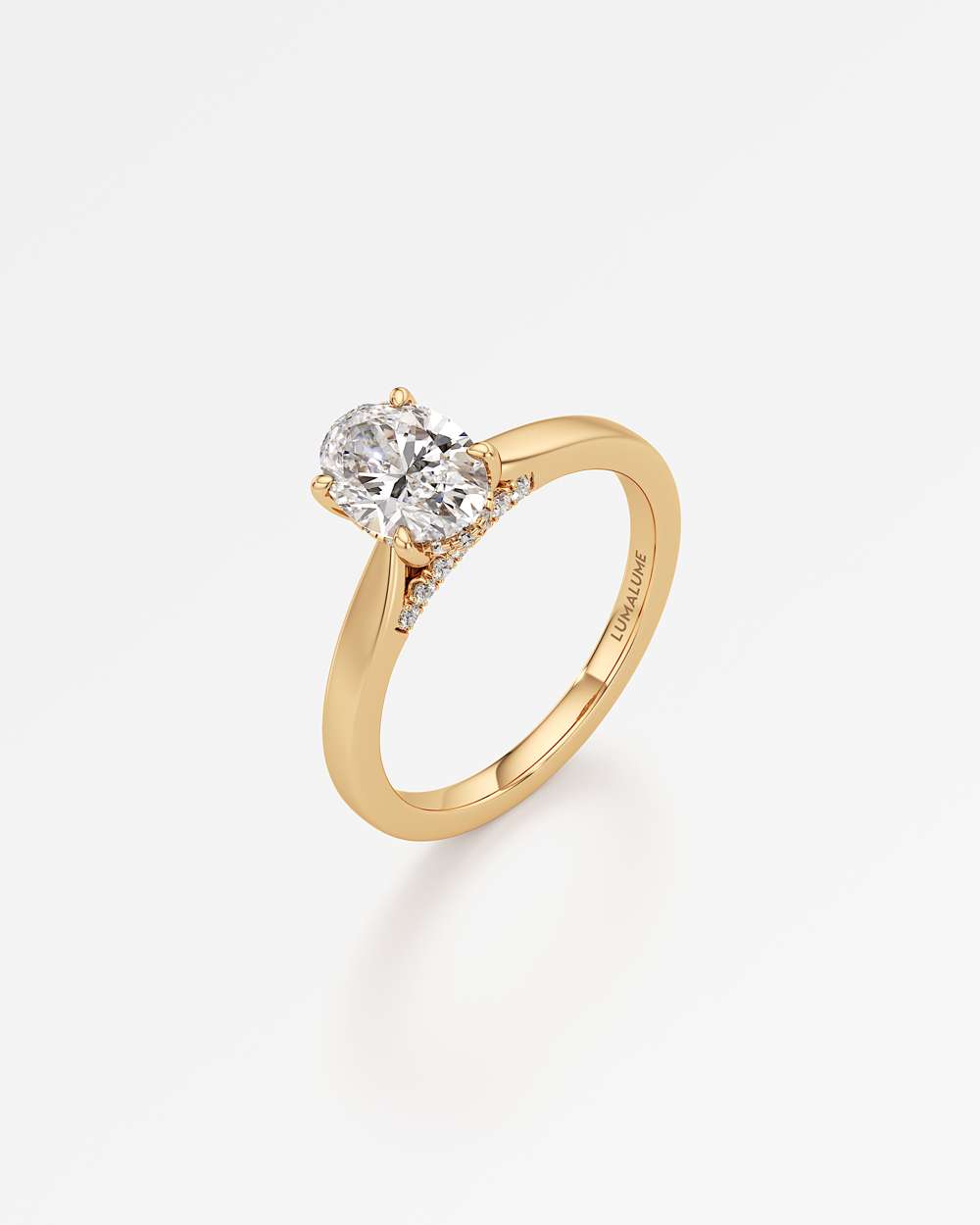 Eleanor Hidden Halo Diamond Engagement Ring
