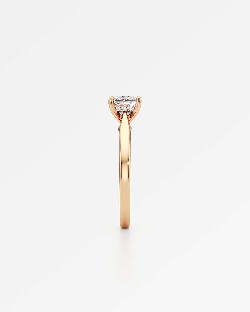 Eleanor Hidden Halo Diamond Engagement Ring