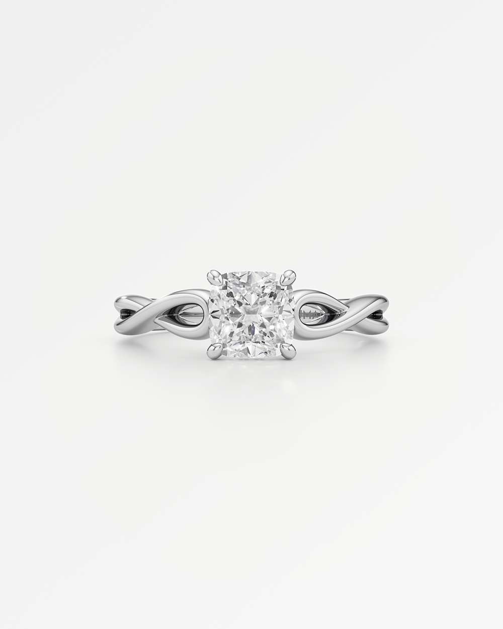Amelia Hidden Halo Diamond Engagement Ring