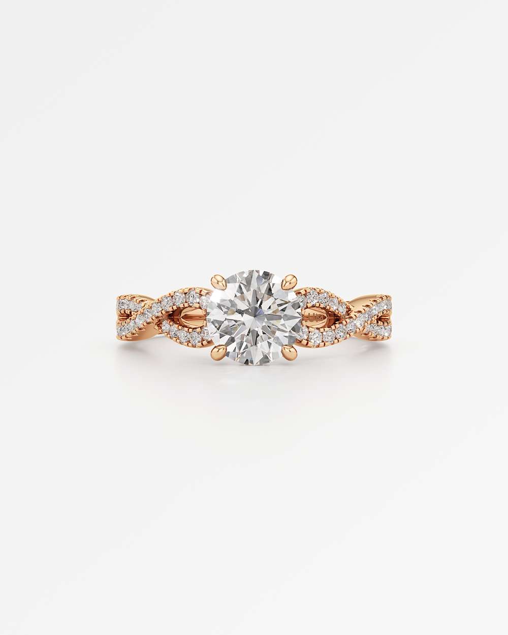 Alessia Hidden Halo Diamond Engagement Ring