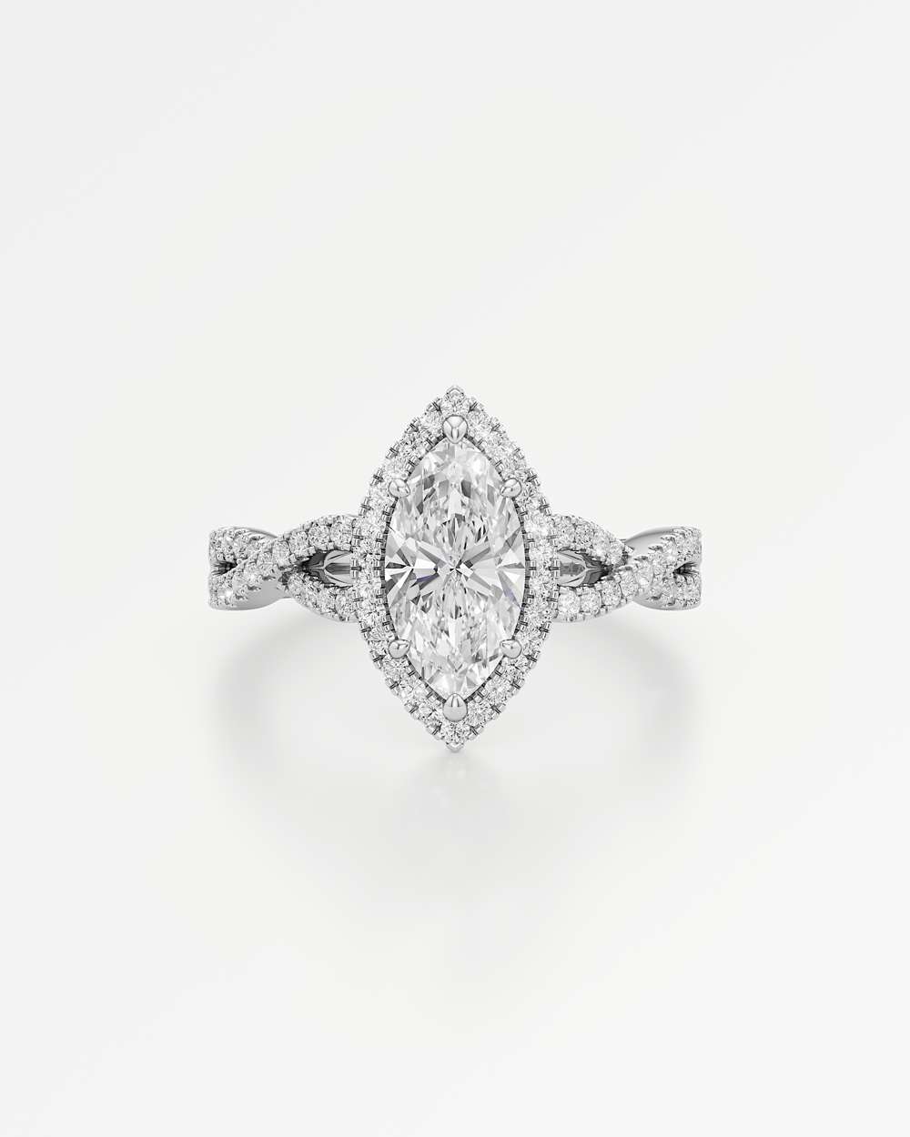 Alessia Halo Diamond Engagement Ring