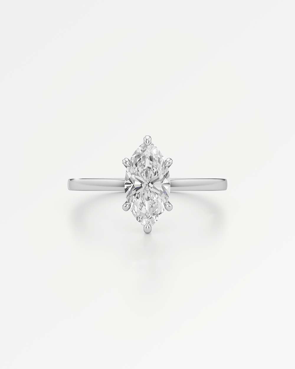 Elin Hidden Halo Diamond Engagement Ring