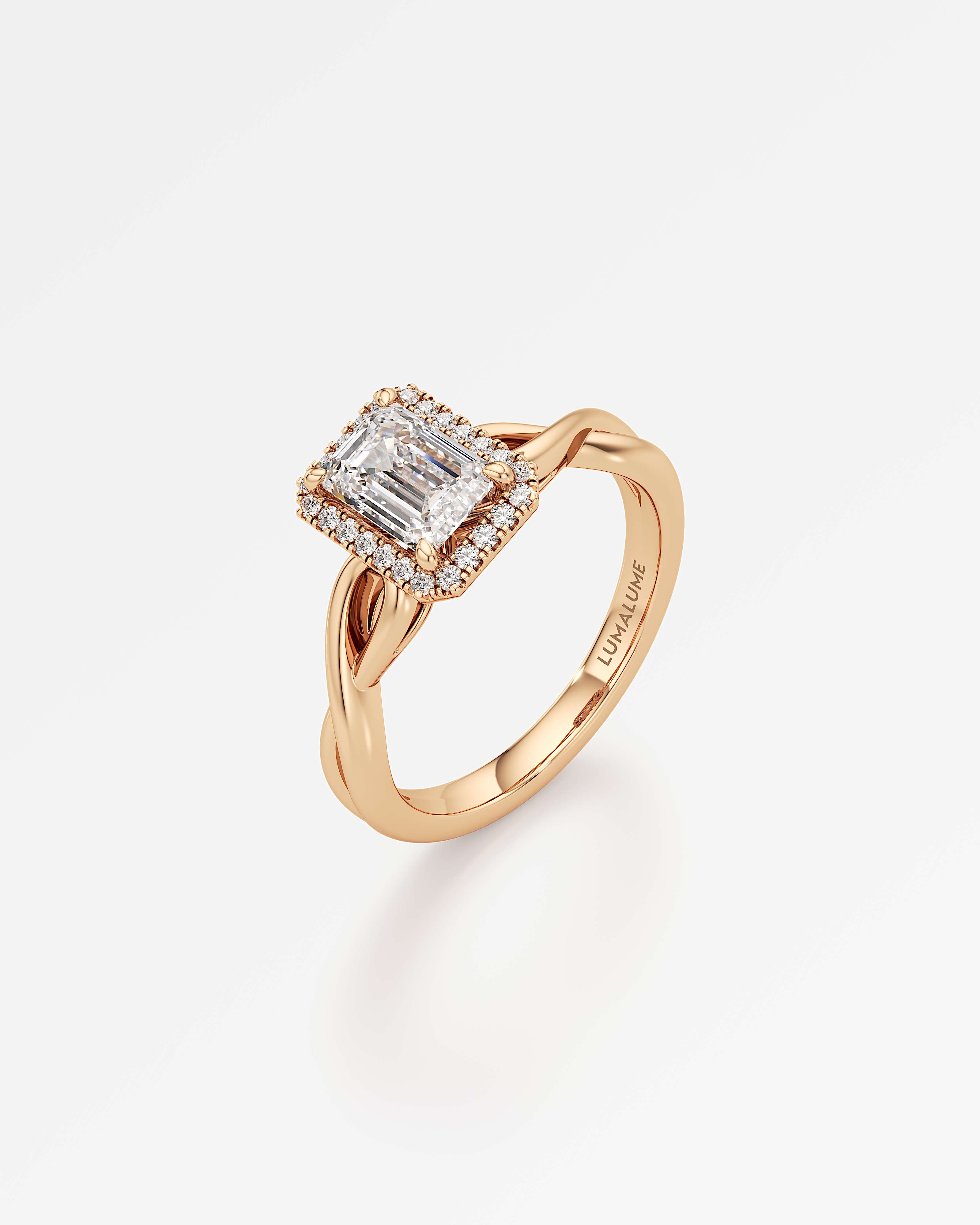 Amelia Halo Diamond Engagement Ring