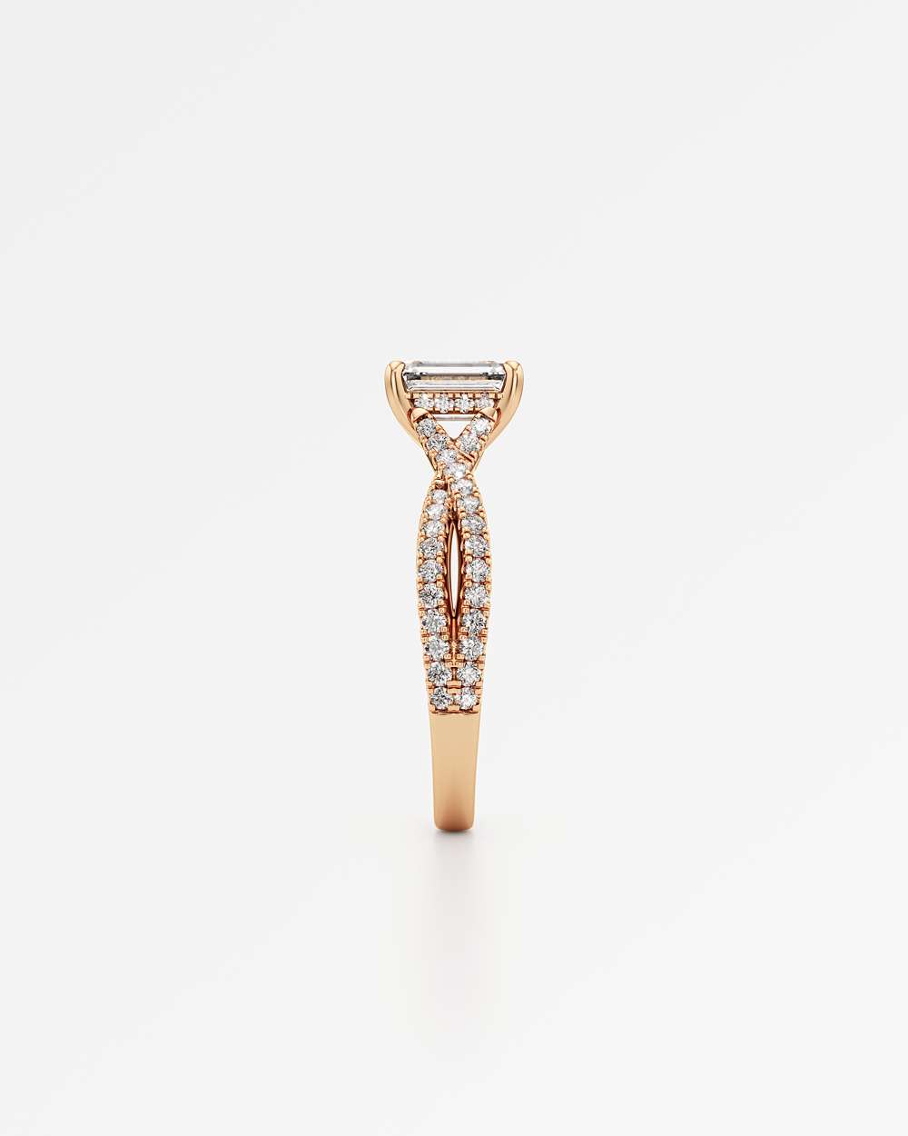 Arabella Hidden Halo Diamond Engagement Ring