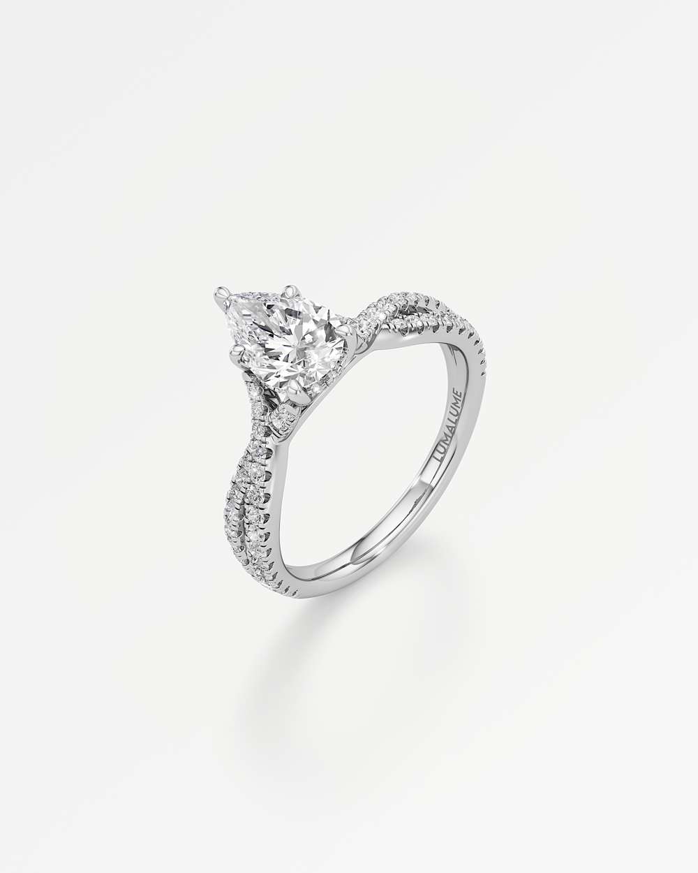 Arabella Hidden Halo Diamond Engagement Ring