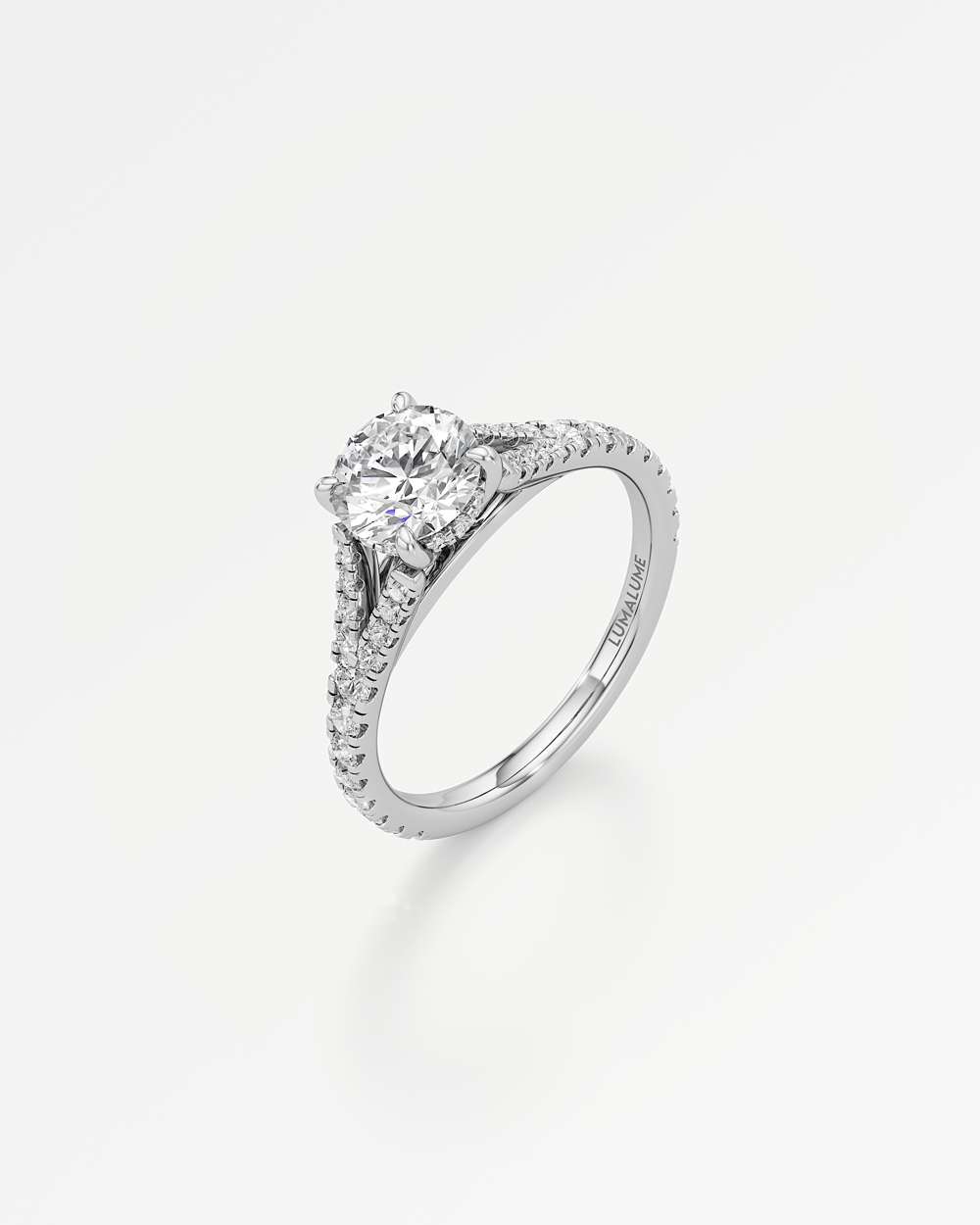 Marisol Hidden Halo Diamond Engagement Ring