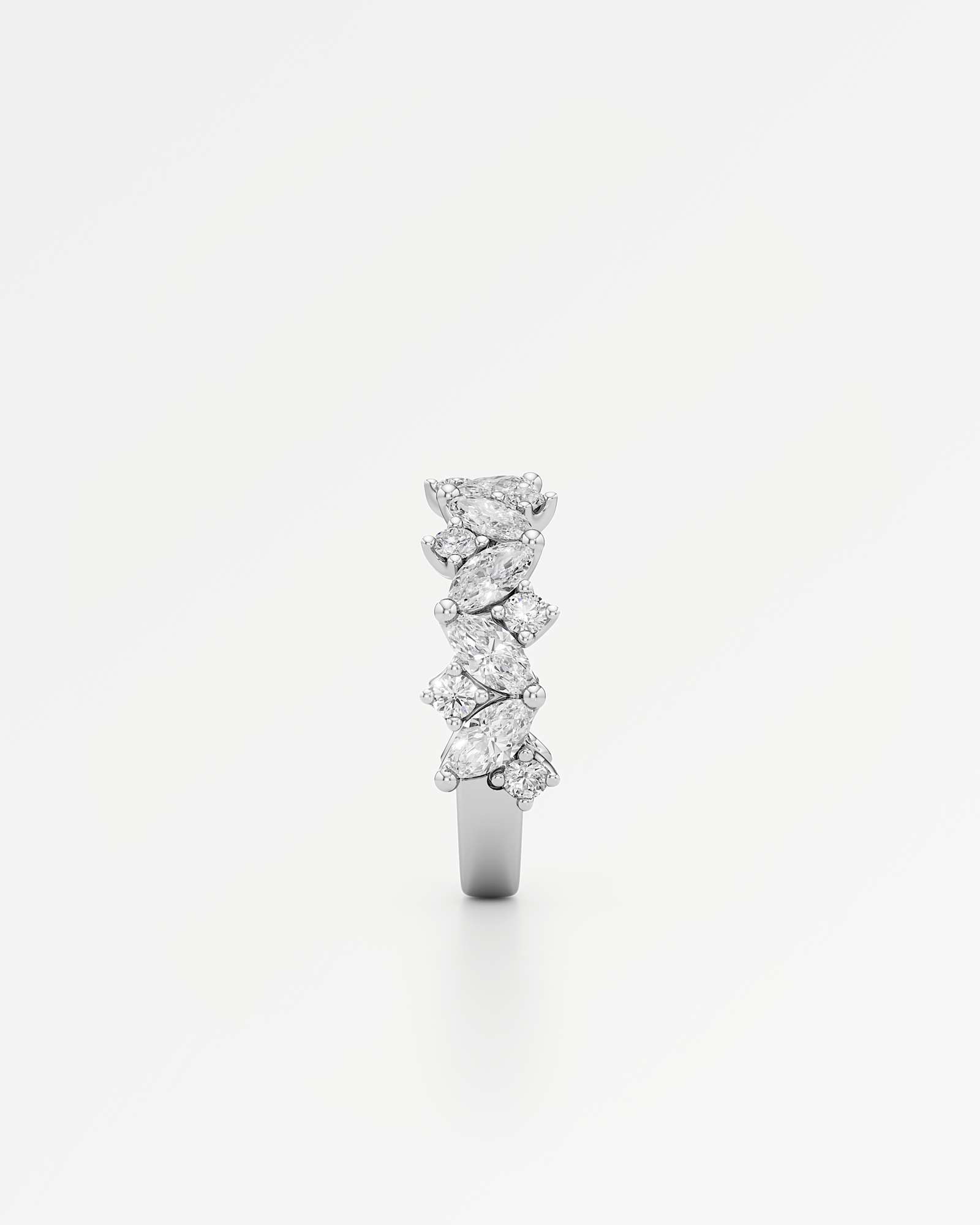 Verve Margot Diamond Wedding Band , In 14K White Gold (1.93 ctw)