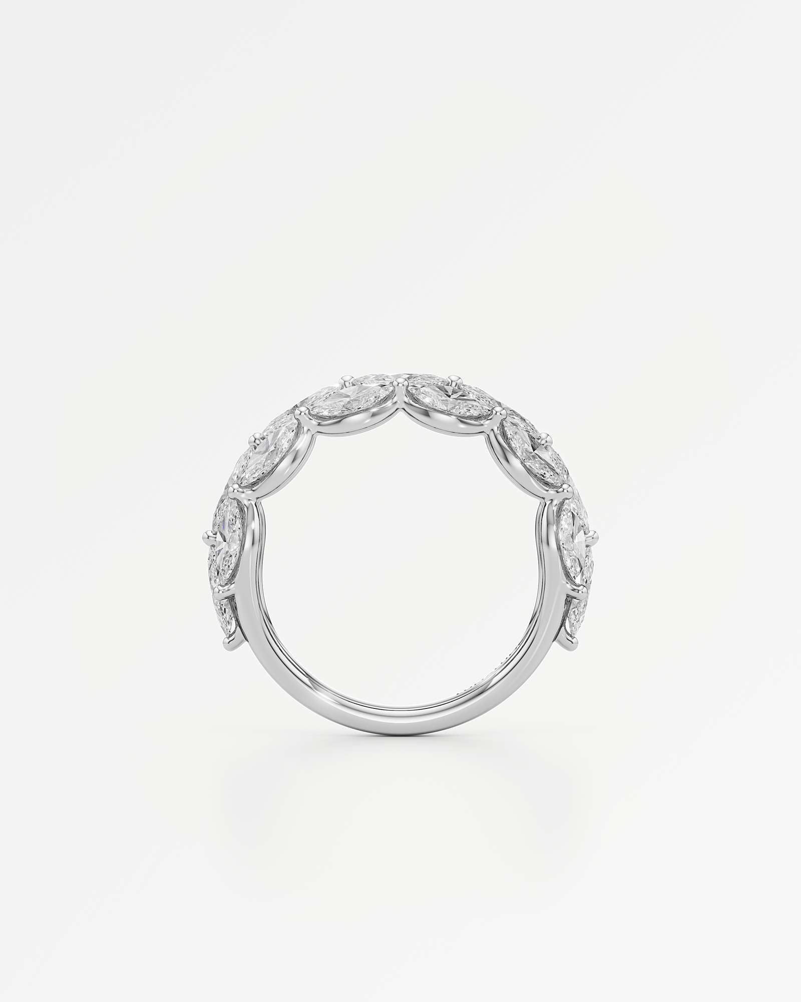 Verve Gaelle Diamond Wedding Band, In 14K White Gold (3.20 ctw)